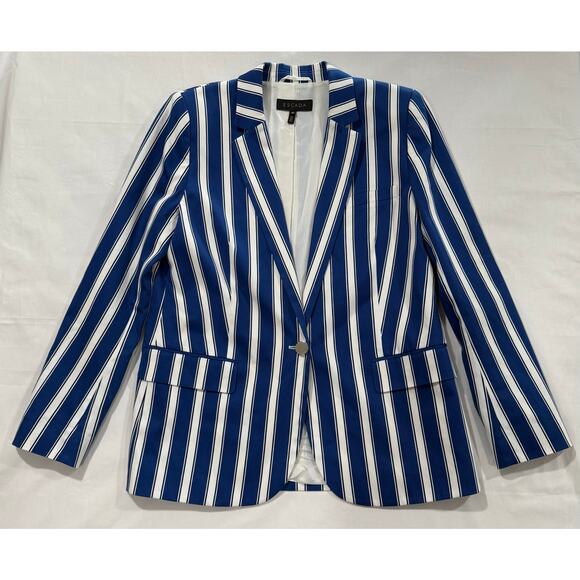 ESCADA Blazer Blue Stripe Women's Size 40 (US size 10) (087) - Picture 1 of 12